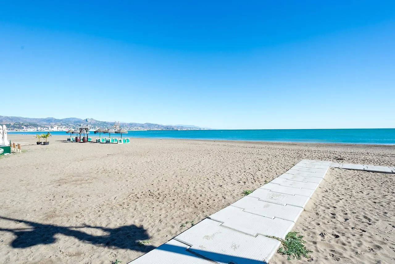 Malagasuite Huelin Beach location